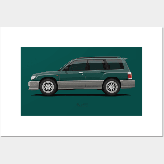 Forester SF Green Wall Art by ARVwerks